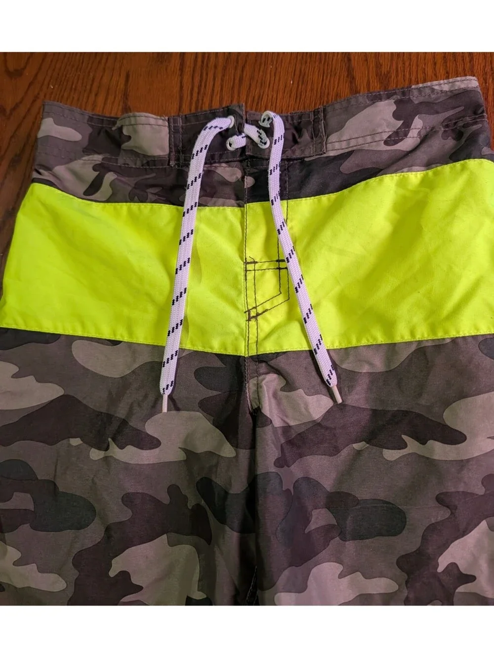 The Children's Place Youth Camo Colorblock Swim Trunks
